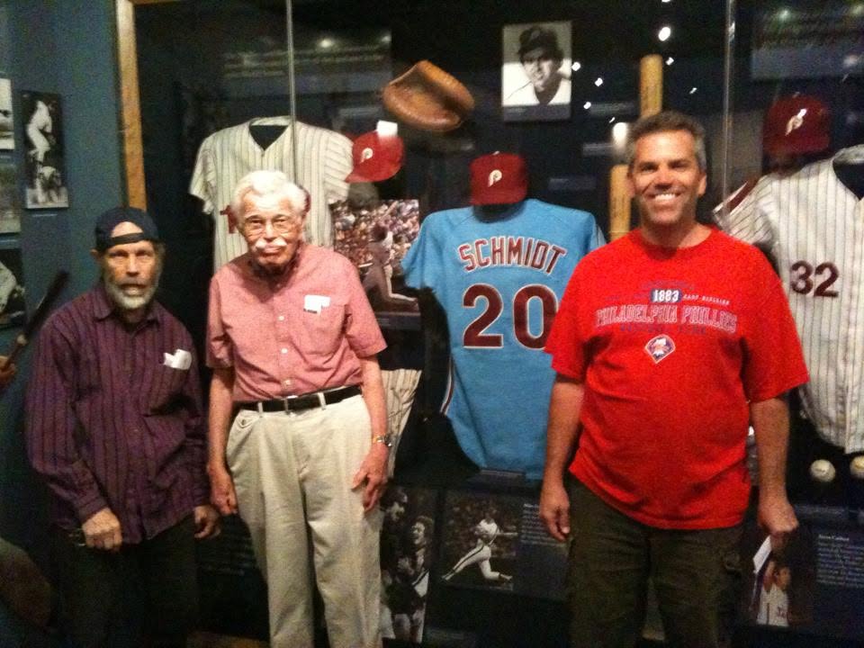 Jack at a Phillies exhibit with family